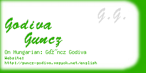 godiva guncz business card